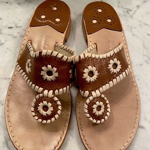 Jack Rodgers size 8 Sandals.- worn one time . Like new
